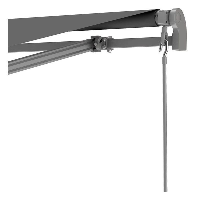 Store Banne Manuel 350x250cm EASY Toile Polyester Grise - X-METAL 7 Store Banne Manuel 350x250cm EASY Toile Polyester Grise - X-METAL – Image 5