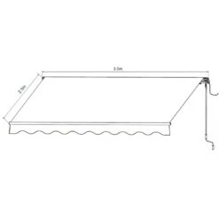 Store Banne Motorisé 350x250cm EASY Toile Polyester Grise - X-METAL 10 Store Banne Motorisé 350x250cm EASY Toile Polyester Grise - X-METAL -Abri De Jardin store banne motorise 350x250cm easy toile polyester grise x metal 2