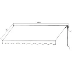 Store Banne Motorisé 395x300cm EASY Toile Polyester Beige - X-METAL -Abri De Jardin store banne motorise 395x300cm easy toile polyester beige x metal 4