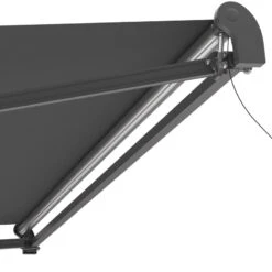 Store Banne Motorisé 395x300cm EASY Toile Polyester Grise - X-METAL -Abri De Jardin store banne motorise 395x300cm easy toile polyester grise x metal 5