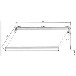 Store Banne Motorisé 500x300cm LUXO Toile Polyester Beige - X-METAL 10 Store Banne Motorisé 500x300cm LUXO Toile Polyester Beige - X-METAL -Abri De Jardin store banne motorise 500x300cm luxo toile polyester beige x metal 2