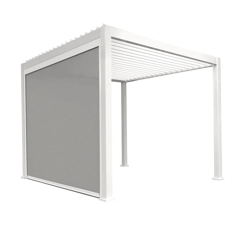 Store Latéral Blanc 300cm Pour Pergola Bioclimatique En Alu Ombrea 5 Store Latéral Blanc 300cm Pour Pergola Bioclimatique En Alu Ombrea – Image 3