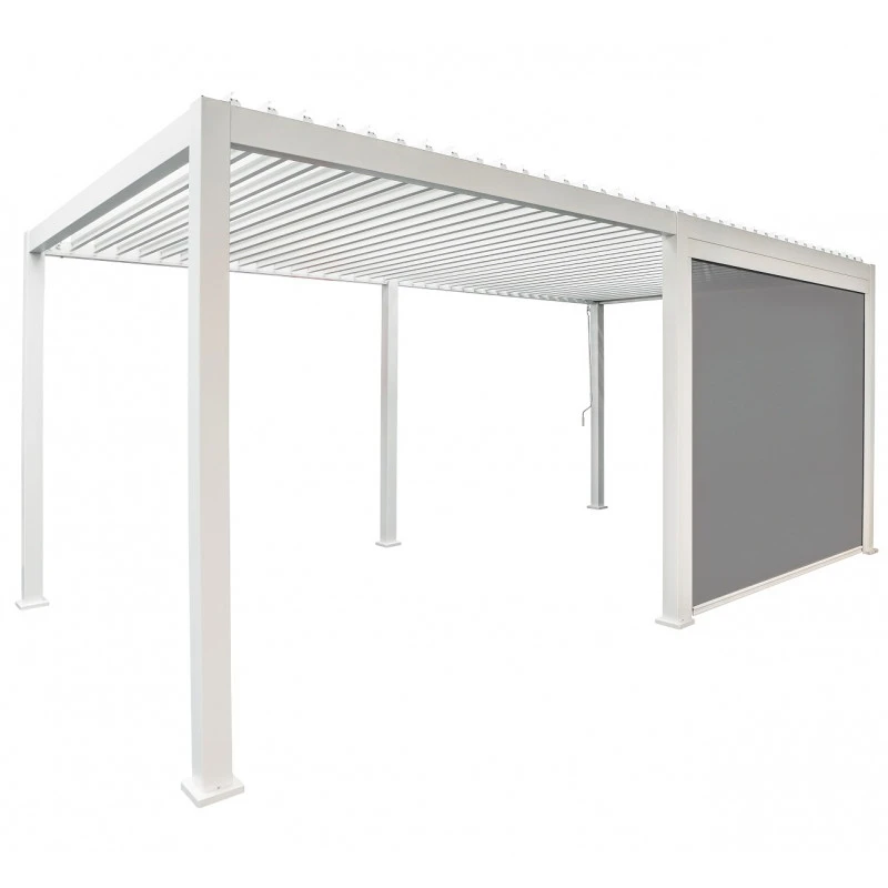 Store Latéral Blanc 300cm Pour Pergola Bioclimatique En Alu Ombrea 6 Store Latéral Blanc 300cm Pour Pergola Bioclimatique En Alu Ombrea – Image 4