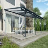 Toit De Terrasse 299x434cm En Aluminium Gris Et Polycarbonate 6mm SIERRA - Canopia By Palram -Abri De Jardin toit de terrasse 299x434cm en aluminium gris et polycarbonate 6mm sierra canopia by palram