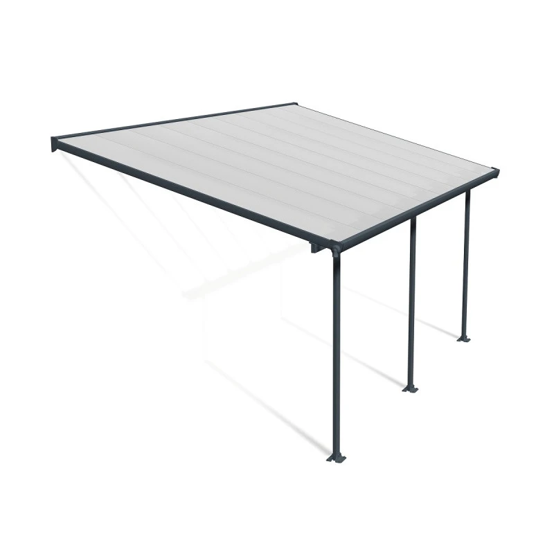 Toit De Terrasse 300x546cm En Aluminium Gris Et Polycarbonate 8mm FERIA - Canopia By Palram 4 Toit De Terrasse 300x546cm En Aluminium Gris Et Polycarbonate 8mm FERIA - Canopia By Palram – Image 2