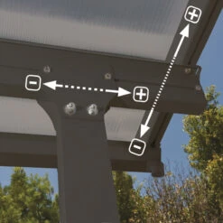 Toit De Terrasse 300x971cm En Aluminium Gris Et Polycarbonate 8mm FERIA - Canopia By Palram 12 Toit De Terrasse 300x971cm En Aluminium Gris Et Polycarbonate 8mm FERIA - Canopia By Palram -Abri De Jardin toit de terrasse 300x971cm en aluminium gris et polycarbonate 8mm feria palram 4