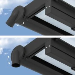 Toit De Terrasse En Aluminium Gris 3x9,71m + PC 16mm Olympia - Palram - Canopia -Abri De Jardin toit de terrasse en aluminium gris 3x971m pc 16mm olympia palram 2