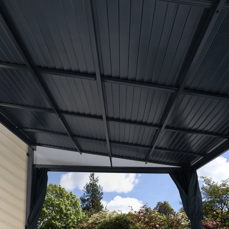 Tonnelle Adossée Portland 424x298cm En Aluminium Et Acier Galvanisé - SOJAG 4 Tonnelle Adossée Portland 424x298cm En Aluminium Et Acier Galvanisé - SOJAG – Image 2