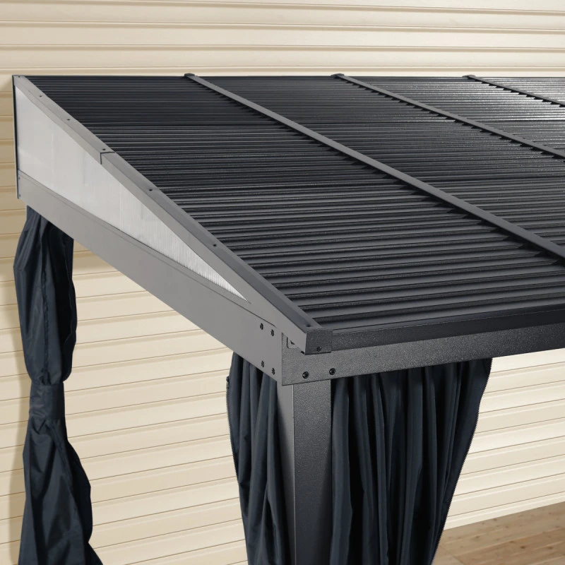 Tonnelle Adossée Portland 424x298cm En Aluminium Et Acier Galvanisé - SOJAG 5 Tonnelle Adossée Portland 424x298cm En Aluminium Et Acier Galvanisé - SOJAG – Image 3