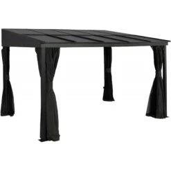 Tonnelle Adossée St. Barth 363x298cm En Aluminium Et Polycarbonate 8mm - SOJAG 11 Tonnelle Adossée St. Barth 363x298cm En Aluminium Et Polycarbonate 8mm - SOJAG -Abri De Jardin tonnelle adossee st barth 363x298cm en aluminium et polycarbonate 8mm sojag 3