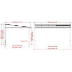 Tonnelle Adossée St. Barth 424x296cm En Aluminium Et Polycarbonate 8mm - SOJAG -Abri De Jardin tonnelle adossee st barth 424x296cm en aluminium et polycarbonate 8mm sojag 5