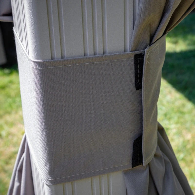 Tonnelle De Jardin Messina 298x363cm En Aluminium Thermolaqué Champagne– SOJAG 8 Tonnelle De Jardin Messina 298x363cm En Aluminium Thermolaqué Champagne– SOJAG – Image 6