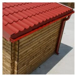 Tuiles Métalliques Rouges - Pack Prêt à La Pose Pour Abri Gardy Shelter 9m²