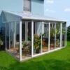 Véranda 300x425cm En Alu Blanc Et Polycarbonate 8mm Sanremo - Palram - Canopia -Abri De Jardin veranda 300x425cm en alu blanc et polycarbonate 8mm sanremo