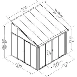 Véranda 300x305cm En Aluminium Blanc Et Polycarbonate 8mm Sanremo - Canopia By Palram 10 Véranda 300x305cm En Aluminium Blanc Et Polycarbonate 8mm Sanremo - Canopia By Palram -Abri De Jardin veranda 300x425cm en aluminium blanc et polycarbonate 8mm sanremo palram canopia 2