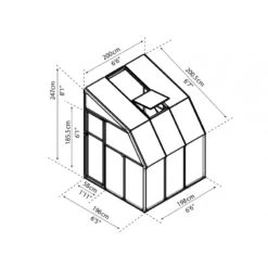 Véranda En PVC Et Polycarbonate Transparent 200x200cm Sun Room - Canopia By Palram 12 Véranda En PVC Et Polycarbonate Transparent 200x200cm Sun Room - Canopia By Palram -Abri De Jardin veranda en pvc et polycarbonate transparent 200x200cm sun room rion 4