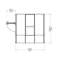 Véranda En PVC Et Polycarbonate Transparent 200x200cm Sun Room - Canopia By Palram 13 Véranda En PVC Et Polycarbonate Transparent 200x200cm Sun Room - Canopia By Palram -Abri De Jardin veranda en pvc et polycarbonate transparent 200x200cm sun room rion 5