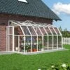 Véranda En PVC Et Polycarbonate Transparent 200x448cm Sun Room - Canopia By Palram -Abri De Jardin veranda en pvc et polycarbonate transparent 200x448cm sun room rion