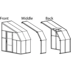 Véranda En PVC Et Polycarbonate Transparent 200x448cm Sun Room - Canopia By Palram 12 Véranda En PVC Et Polycarbonate Transparent 200x448cm Sun Room - Canopia By Palram -Abri De Jardin veranda en pvc et polycarbonate transparent 200x448cm sun room rion 5