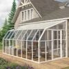 Véranda En PVC Et Polycarbonate Transparent 258x508cm Sun Room - Canopia By Palram