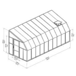 Véranda En PVC Et Polycarbonate Transparent 258x632cm Sun Room - Canopia By Palram 12 Véranda En PVC Et Polycarbonate Transparent 258x632cm Sun Room - Canopia By Palram -Abri De Jardin veranda en pvc et polycarbonate transparent 258x632cm sun room rion 4