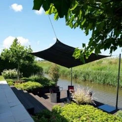 Voile D'ombrage CarrĂ©e Coolfit 360x360cm Noir â NESLING