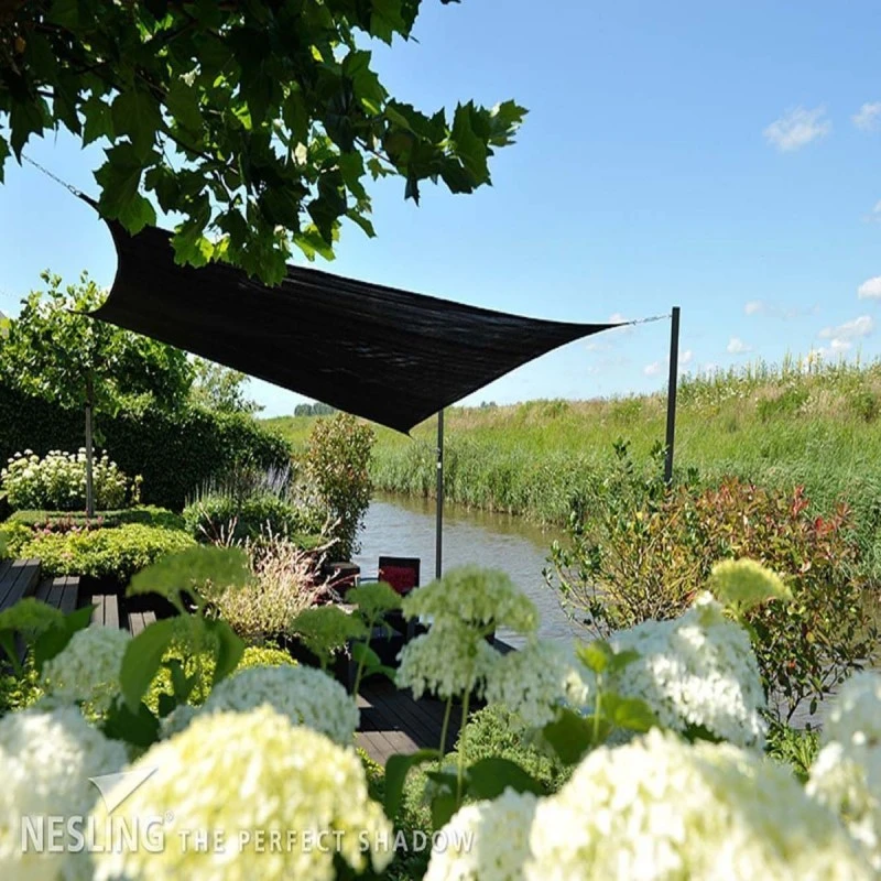 Voile D'ombrage Carrée Coolfit 360x360cm Noir – NESLING 4 Voile D'ombrage Carrée Coolfit 360x360cm Noir – NESLING – Image 2