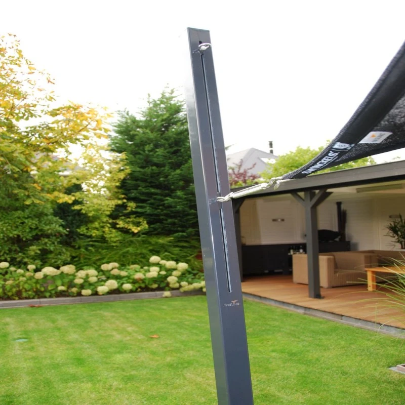 Voile D'ombrage Triangle Coolfit 500x500x500cm Anthracite - NESLING 5 Voile D'ombrage Triangle Coolfit 500x500x500cm Anthracite - NESLING – Image 3